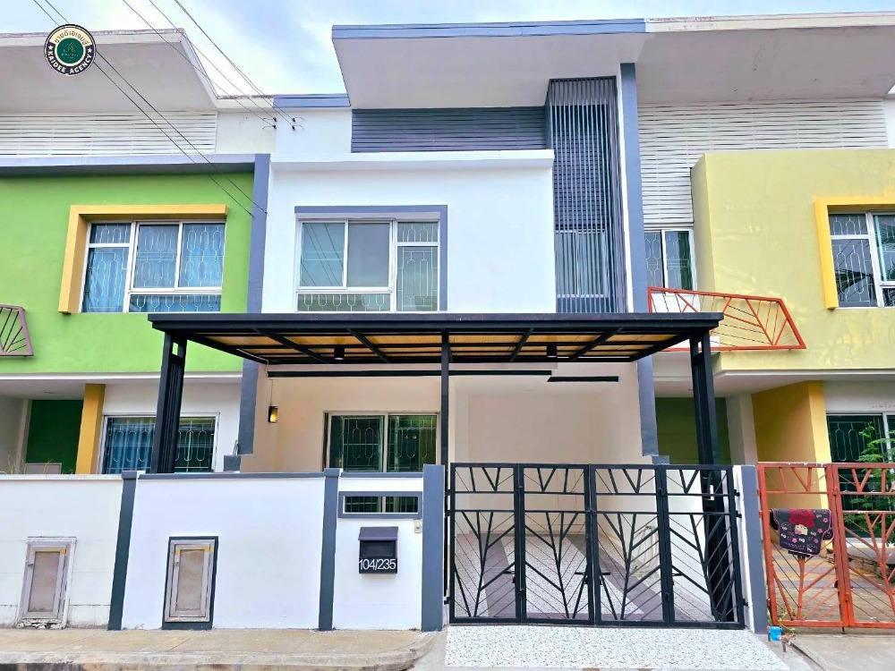 For SaleTownhouseNawamin, Ramindra : For sale, second-hand house, ready to move in, I-Design Village, Wongwaen-Ramintra, I-Design Wongwaen-Ramintra, along Khlong Song, Safari World, Khlong Sam Wa, Fashion Island, Phraya Suren, Hathai Rat, Min Buri, Nimit Mai, Khu Bon, Suwinthawong