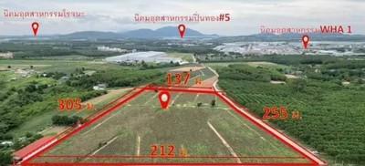 For SaleLandPattaya, Bangsaen, Chonburi : Purple land for sale, Khao Khan Song, Sriracha, area 30 rai, selling for 3 million per rai, Khao Khan Song, Sriracha, Chonburi