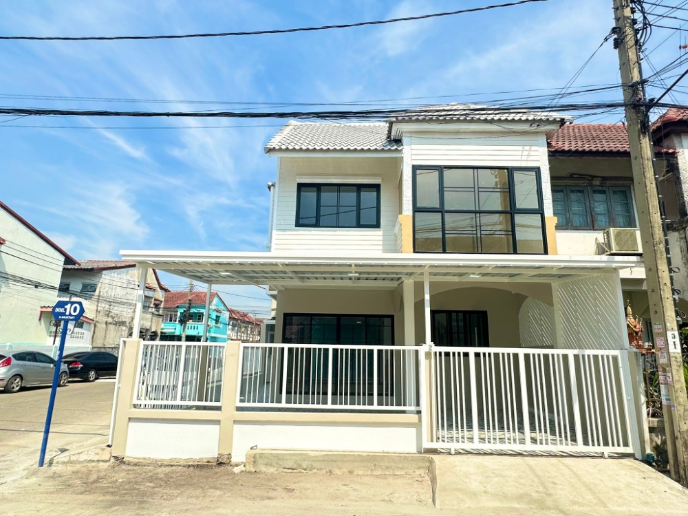 For SaleTownhouseNonthaburi, Bang Yai, Bangbuathong : 🔥Two-storey townhouse, corner house, main road 🔥