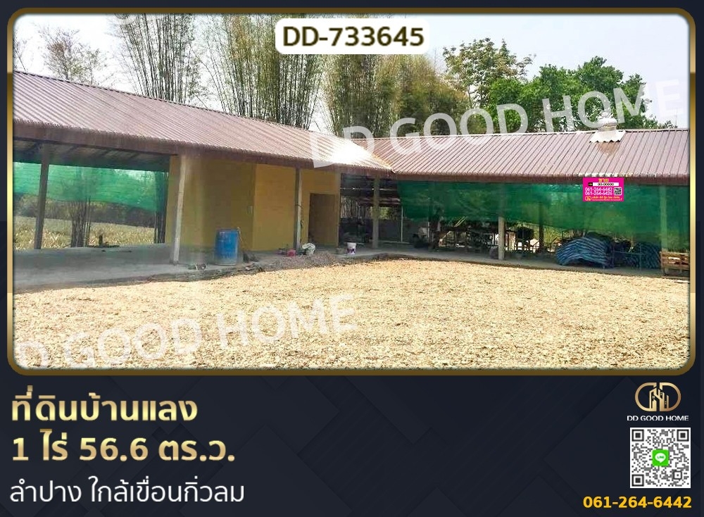 For SaleLandLampang : Land in Ban Laeng for sale 1 rai 56.6 sq w, Lampang.