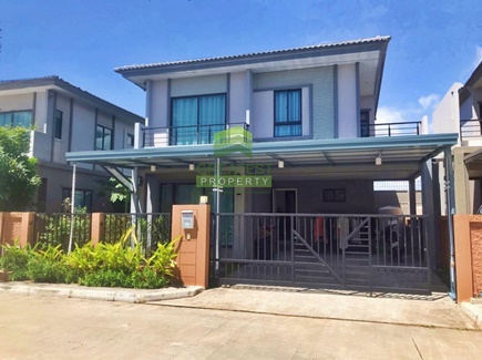 For SaleSamut Prakan,Samrong : The Plant Village, Kinkeao-Thepharak, urgent sale, 2-storey twin house, area 36.30 sq m, beautifully decorated, good location