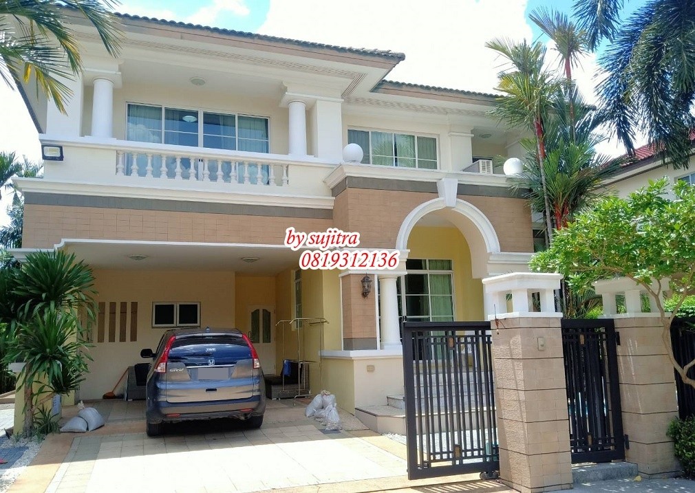 For RentHouseKaset Nawamin,Ladplakao : For rent: 2-storey detached house, 65 sq m., located at Lat Phrao/Kaset Nawamin. Company registration available.