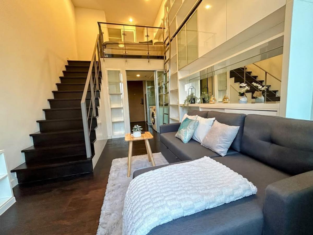 For SaleCondoSukhumvit, Asoke, Thonglor : 📢👇Sale with tenant contract til March 25 , petfriendly Duplex unit with a great unblocked view, fully furnished, nice decoration.