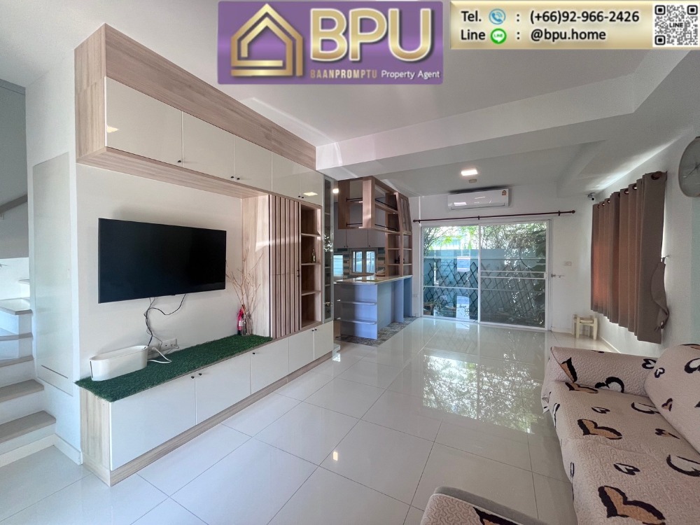 For RentTownhouseBangna, Bearing, Lasalle : **Pet Friendly 3 Bedrooms Townhome for Rent ** Indy Bangna-Ramkhamhaeng2 Near Mega Bangna