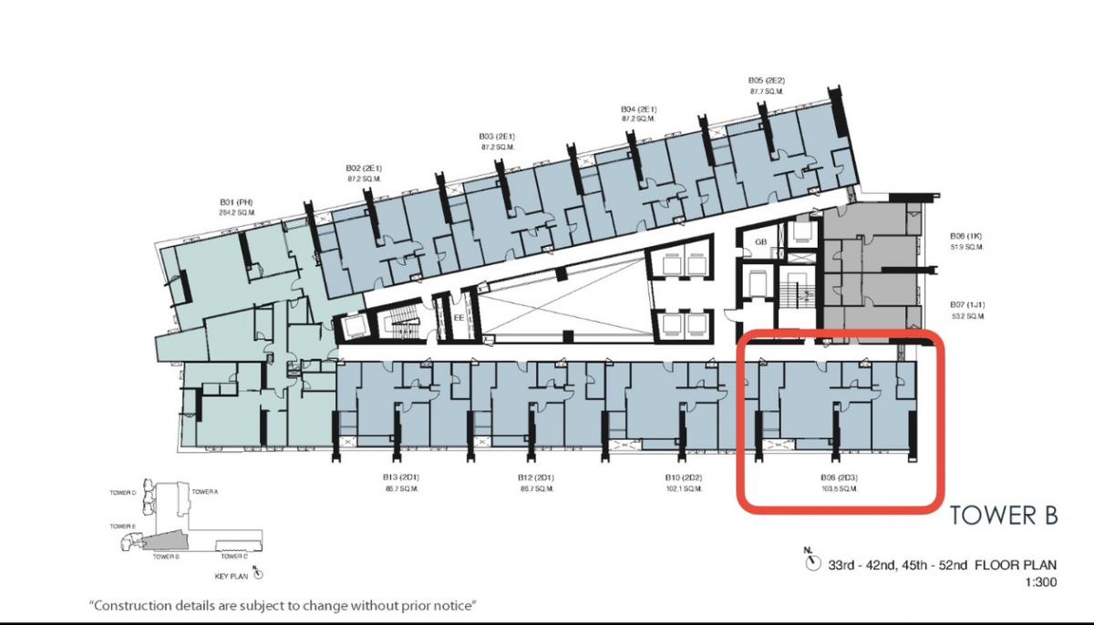 Sale DownCondoRama 8, Samsen, Ratchawat : For sale, down payment, Wan Wela Na Chao Phraya, on the banks of the Chao Phraya River, Building B, 42nd floor, Room B08, the largest 2-bedroom type