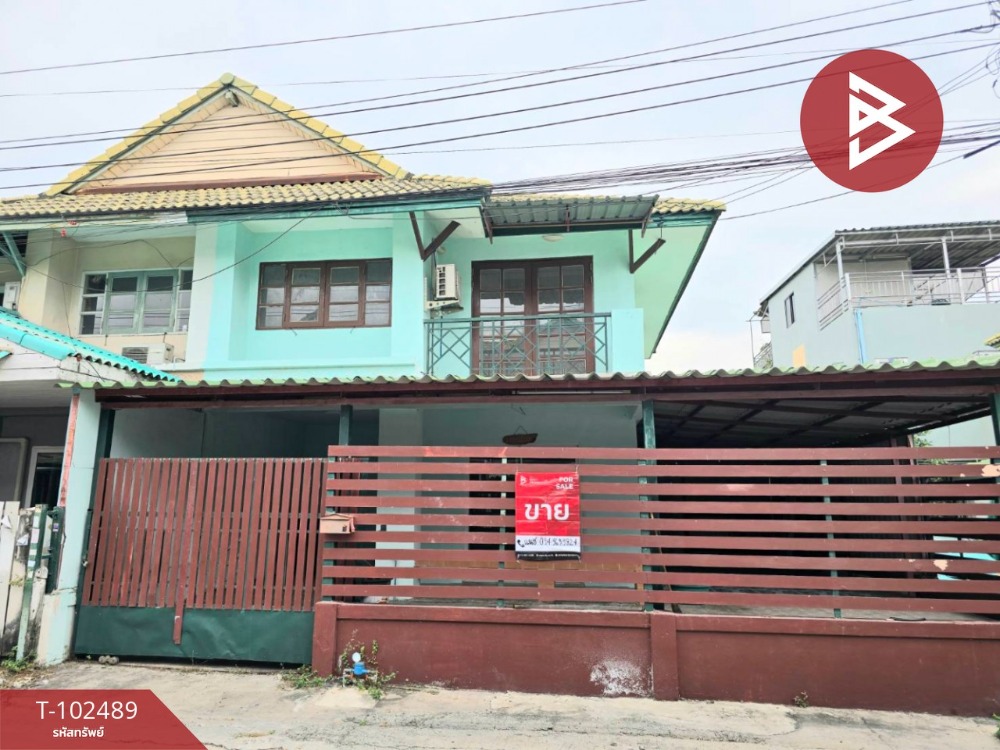 For SaleTownhouseSamut Prakan,Samrong : Townhouse for sale, Pruksa Village 15, Bang Phli-Tamru, Samut Prakan, ready to move in