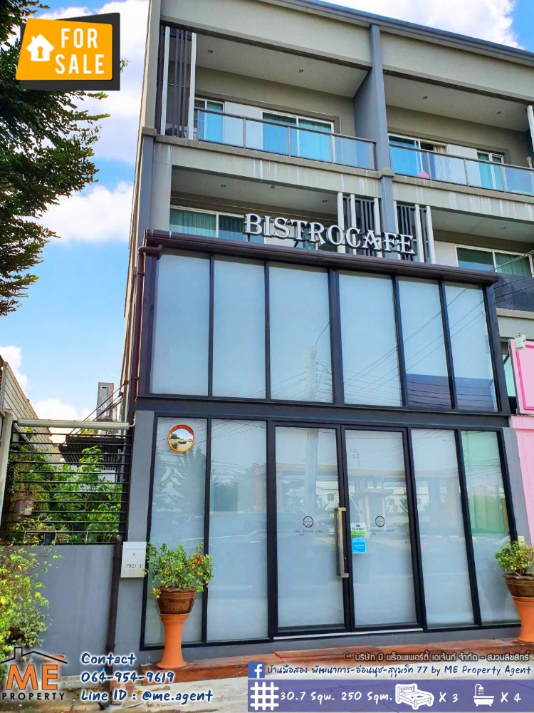 For SaleShophousePattanakan, Srinakarin : Sale Commercial building in Pruksa Avenue, easy access to Thonglor-Sukhumvit-Rama 9-Srinakarin-On Nut, call 085-1619569 (TTL11-30)