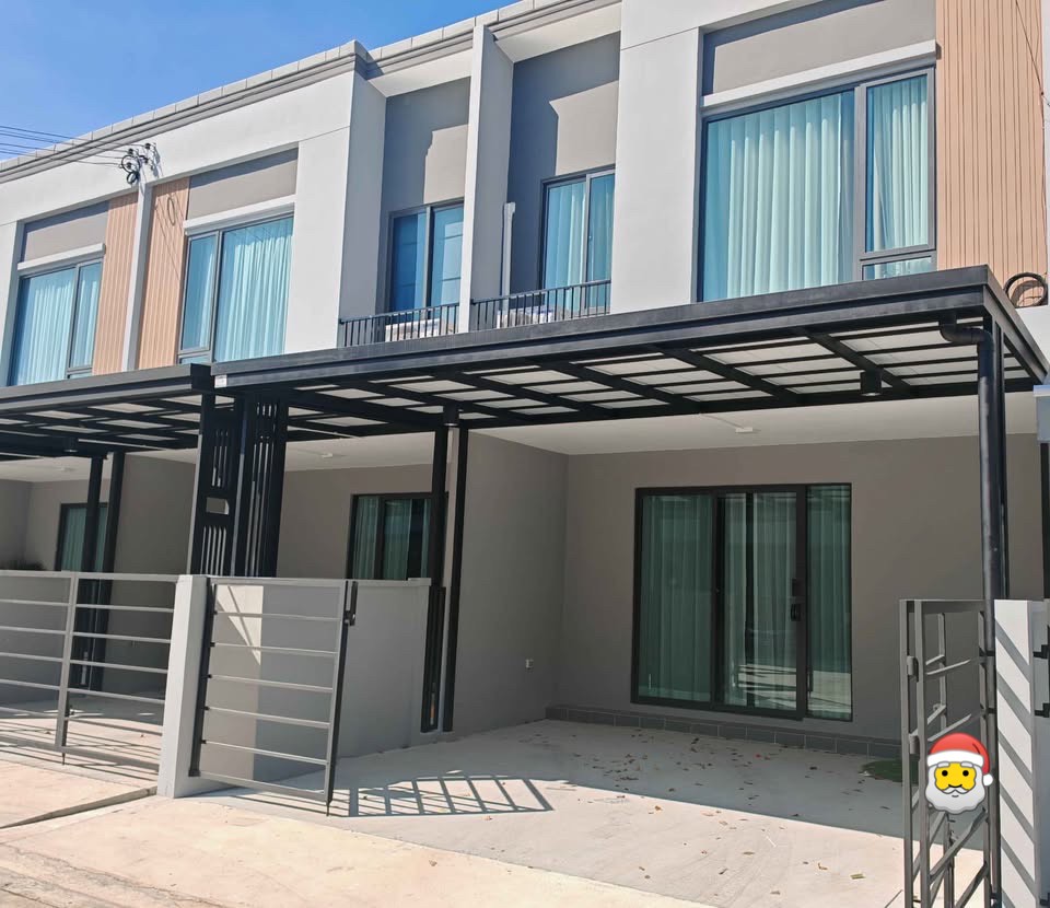 For RentTownhouseBangna, Bearing, Lasalle : 🏡Townhouse for rent, 2 floors (new house) Pleno Sukhumvit Bangna 2 near Mega Bangna, complete with furniture and appliances, ready to move in