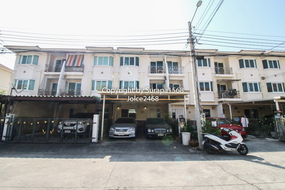 For SaleTownhouseNawamin, Ramindra : Townhouse for sale, 3 floors, Supalai Park Ville, Ram Intra, Lat Phrao, Bang Khen, front and back extension, 22.8 sq m, near the Lat Phrao BTS