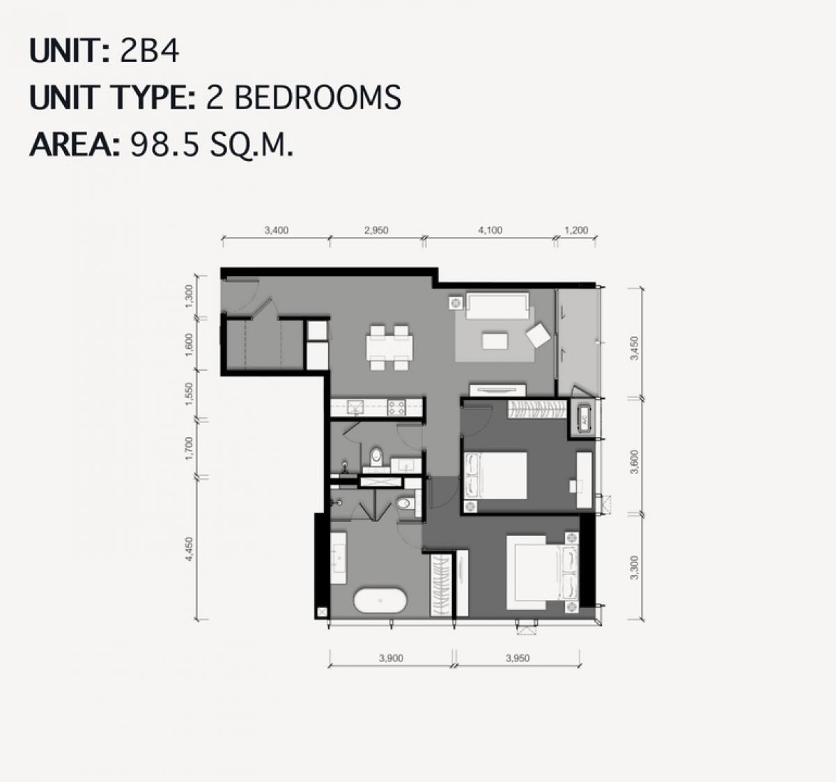 ขายคอนโดสาทร นราธิวาส : 🐶Tait sathorn12 - 2bed2bath / size 98.5 sq.m.📲 𝟎𝟗𝟑-𝟔𝟔𝟐-𝟔𝟓𝟒𝟏 (น้ำมาร์)