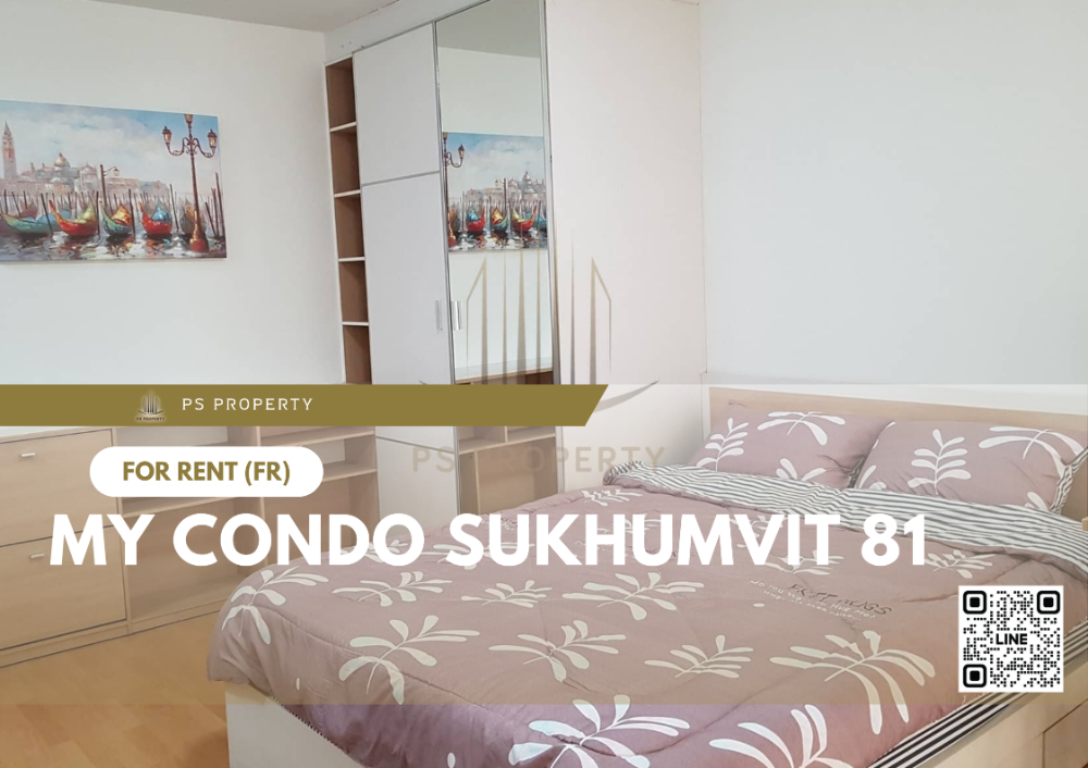 For RentCondoOnnut, Udomsuk : For rent 📍 My Condo Sukhumvit 81 📍 Complete furniture and electrical appliances, near BTS On Nut.