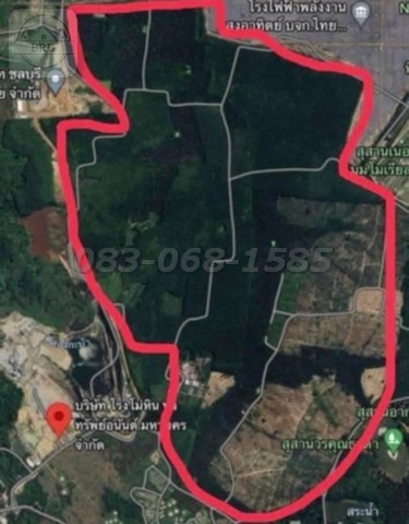 For SaleLandSriracha Laem Chabang Ban Bueng : Yellow land for sale, Nong Irun, Ban Bueng, area 1,114 rai, selling for 1.15 million per rai, Nong Irun, Ban Bueng, Chonburi