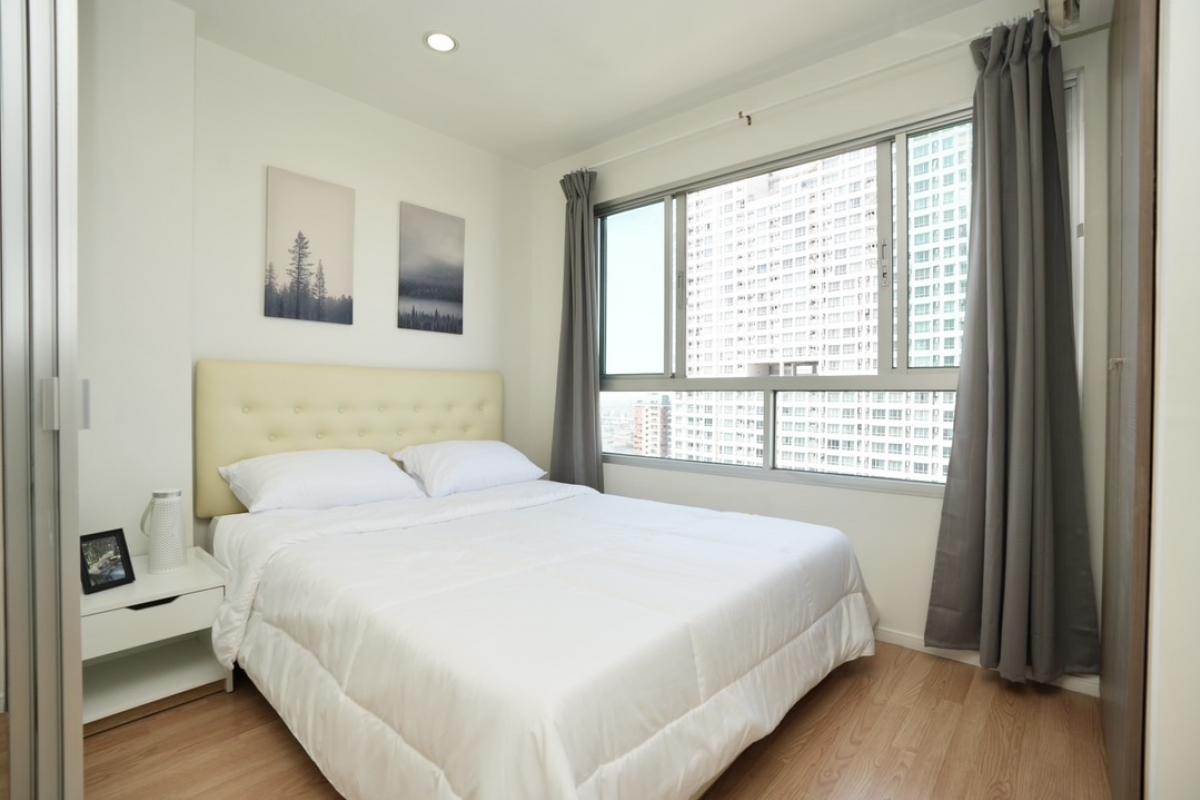 For SaleCondoSeri Thai, Ramkhamhaeng Nida : Condo on the road, high floor, near 2 BTS lines, newly renovated, cheaper installments than rent, no down payment