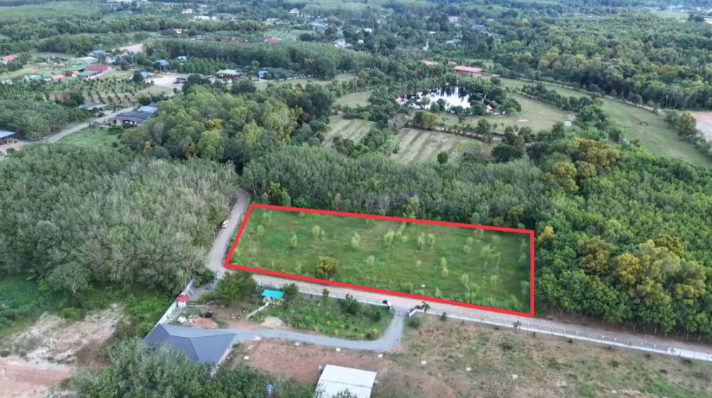 For SaleLandRayong : Land for sale, area 3-3-57 rai, Klaeng District, Rayong Province