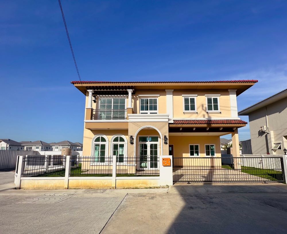 For SaleHouseNonthaburi, Bang Yai, Bangbuathong : For sale: 2-storey detached house, Khunalai Parco, modern Italian style house, near Central Westgate, Ban Kluai-Sai Noi Road