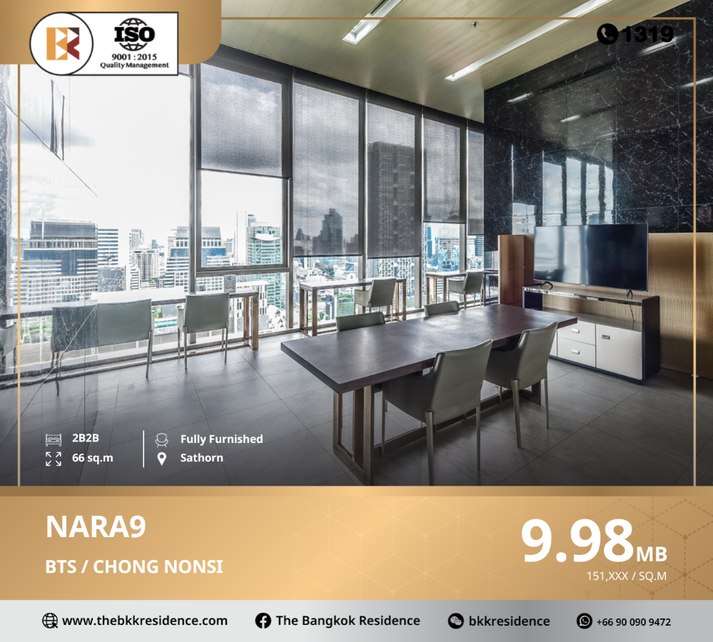 For SaleCondoSathorn, Narathiwat : Special Price Condo: Nara 9, Near BTS Chong Nonsi