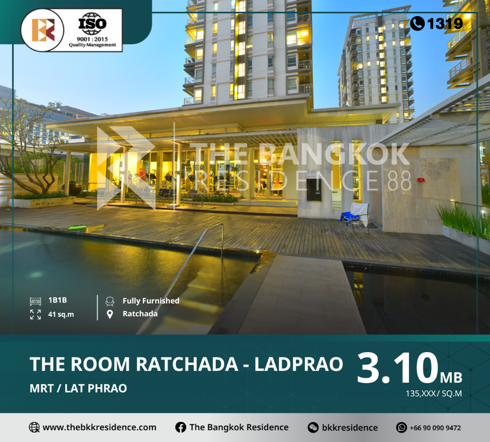 For SaleCondoLadprao, Central Ladprao : The Room Ratchada-Ladprao - Prime Location near MRT Lat Phrao