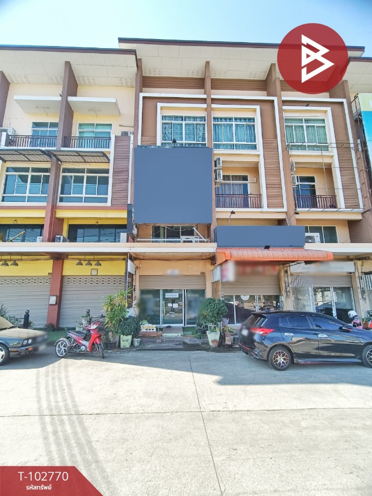 For SaleShophousePattaya, Bangsaen, Chonburi : Commercial building for sale, 3.5 floors, Sukhumvit Road, area 18 sq w, Sattahip, Chonburi