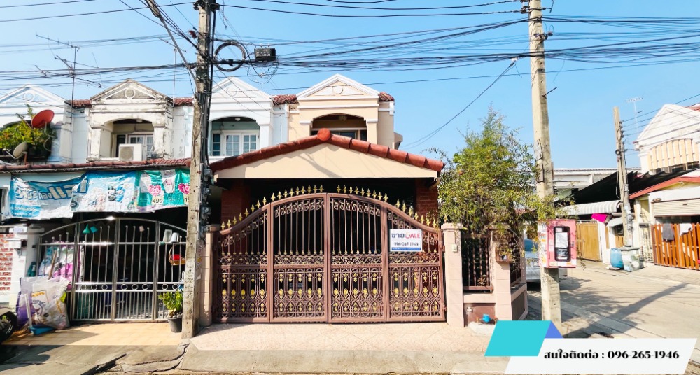 For SaleTownhouseNonthaburi, Bang Yai, Bangbuathong : For sale: 2-storey townhouse, large area **cheap price** Tha It location #corner house