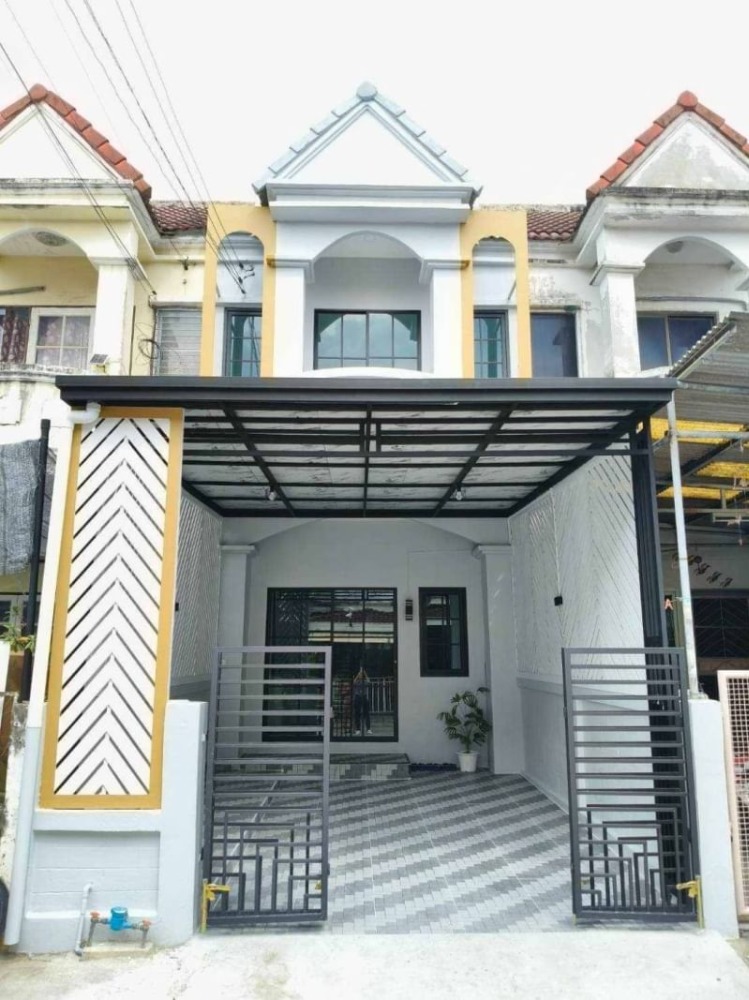 For SaleTownhouseKasetsart, Ratchayothin : Newly renovated townhouse, fully decorated, ready to move in, Methas 1 Siamthoni Village, near Ram Intra Expressway, Pink Line BTS Khu Bon Station