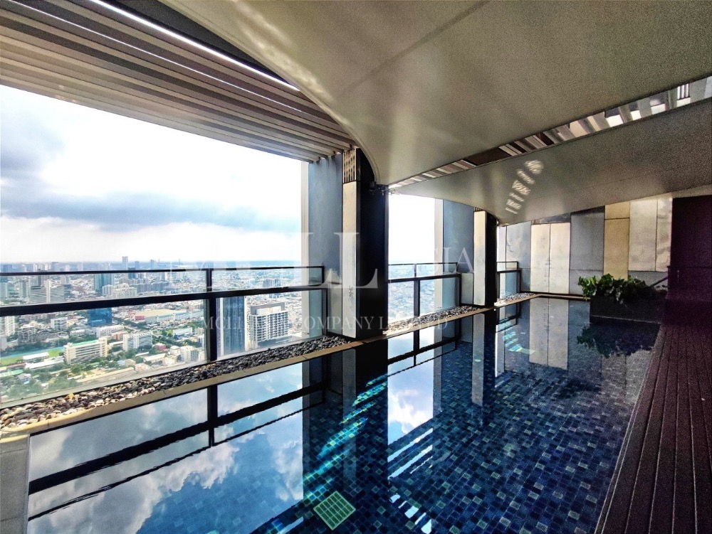 For SaleCondoSathorn, Narathiwat : Triplex Penthouse Top Floor Features Huge Private Swimming Pool With A Stunning View All Bangkok.