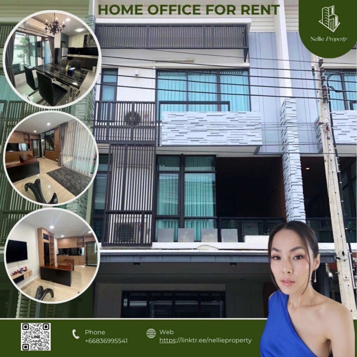 For RentHome OfficeBangna, Bearing, Lasalle : For Rent: 3-Storey Townhome at Plex Bangna | Fully Furnished | Prime Bangna-Trad Km. 5 Location | Company Registration Allowed