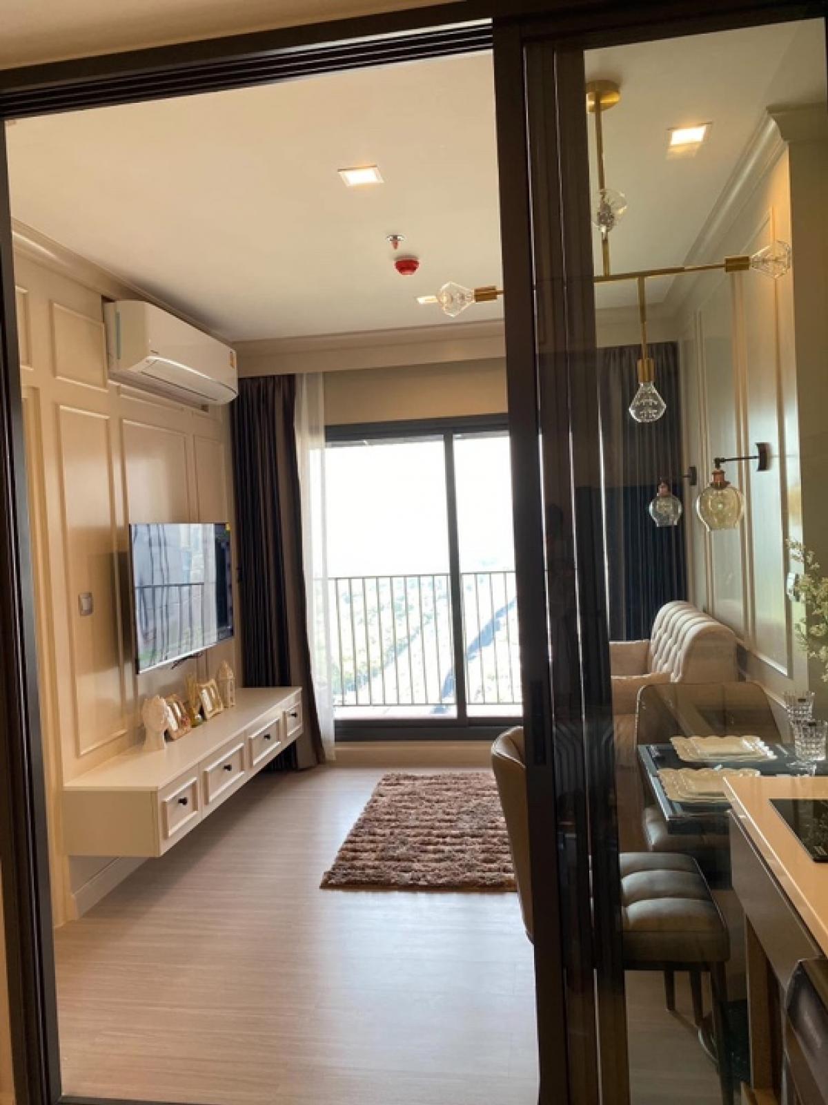 For RentCondoRama9, Petchburi, RCA : Room for rent/sale Life Asoke Hype Rama 91, 1 bedroom, 1 bathroom, 30th floor, room size 33 sq m., suite number 339/888, open view, no blocked view, see Makkasan green garden view/Baiyoke building, fully furnished