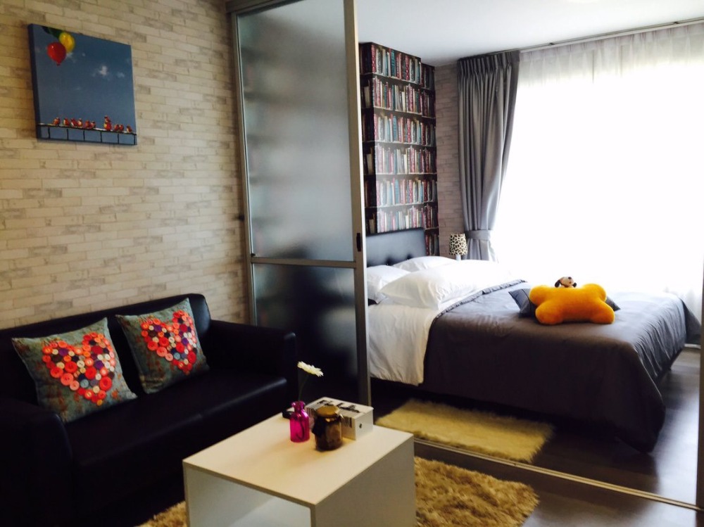 For RentCondoBangna, Bearing, Lasalle : You can book now ‼️Very beautiful room 🔥🔥🔥 For rent D Condo Campus Resort Bangna, beautiful room, exactly as shown in the picture, fully furnished + washing machine ‼️Ready to move in (1 April)