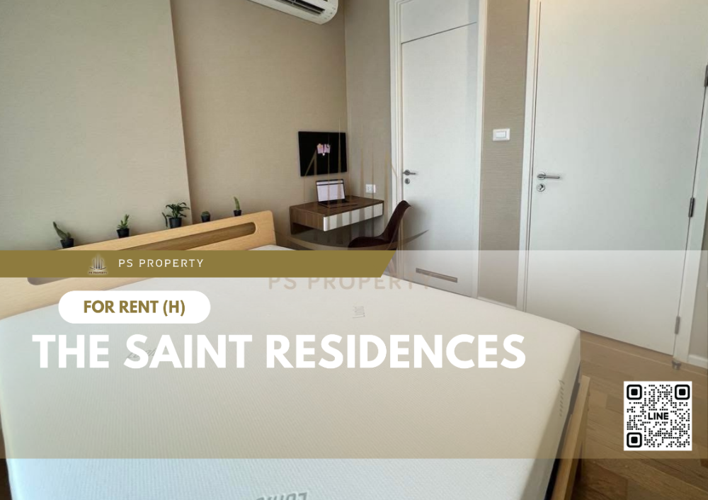 For RentCondoLadprao, Central Ladprao : For rent ✨ The Saint Residences ✨ complete furniture and electrical appliances, near BTS Lat Phrao Intersection.