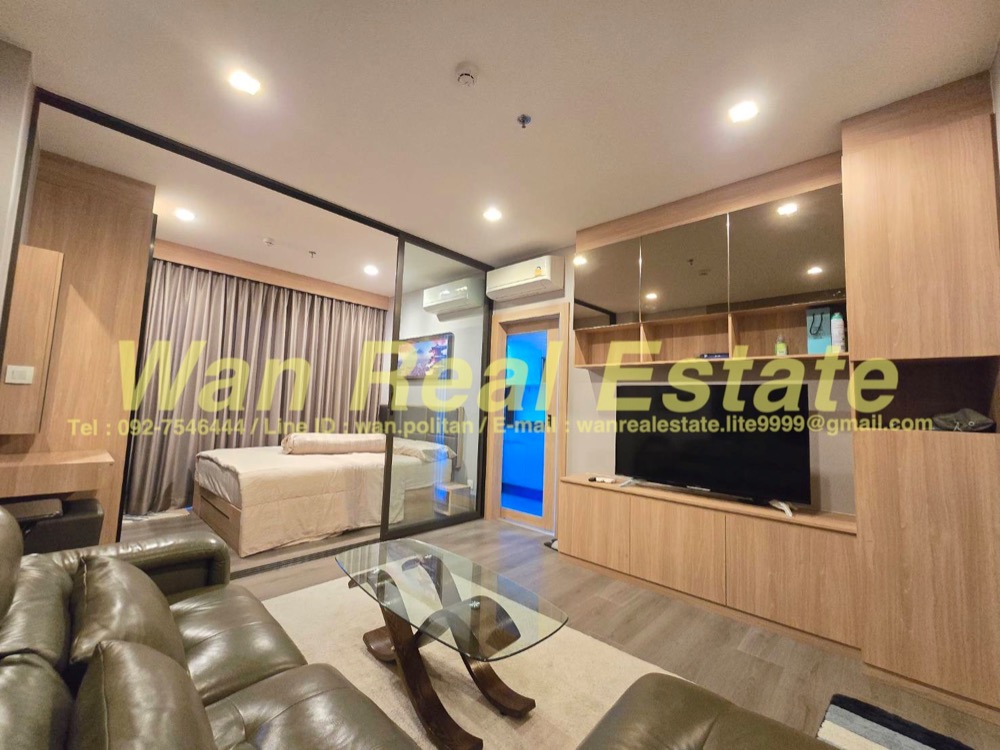 For RentCondoRattanathibet, Sanambinna : For rent Politan Aqua, 38th floor, size 31 sq m., beautifully decorated, more than 3 hundred thousand, river view, fully furnished, ready to move in