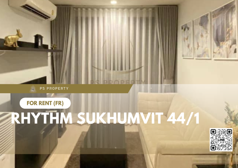 For RentCondoOnnut, Udomsuk : For rent 🔥 Rhythm Sukhumvit 44/1 🔥 2 bedrooms, complete furniture and electrical appliances, near BTS Phra Khanong.