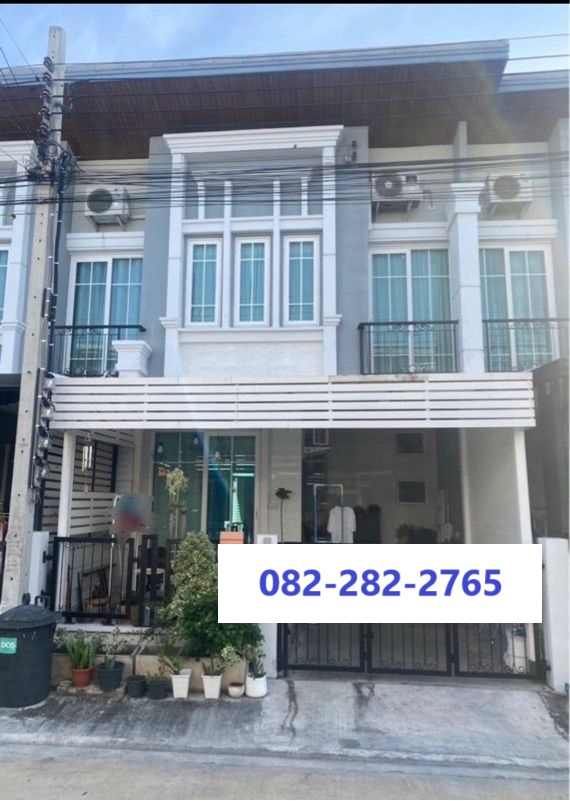 For SaleTownhomeLadkrabang, Suwannaphum Airport : 16.3 sq m, 3 bedrooms, 2 bathrooms, 2-storey townhouse, Golden Town 3, Bangna, Suan Luang