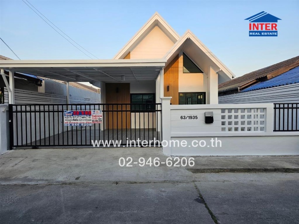 For SaleHouseRamkhamhaeng, Hua Mak : Single-storey detached house, 40 sq m, Keha Thani Village 4, Soi 59, near Mistine Intersection, Ratchadaphisek Road, Ramkhamhaeng Road, Bang Kapi District, Bangkok