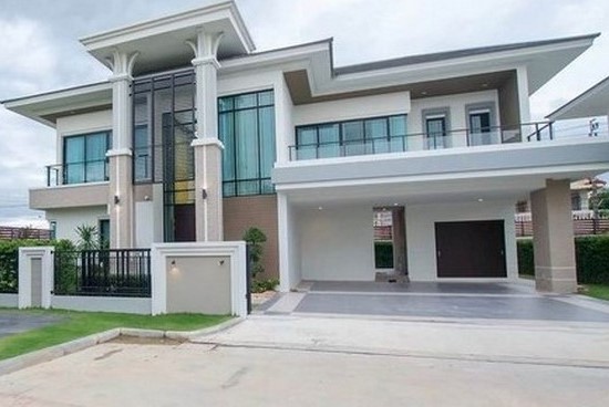 For RentHouseEakachai, Bang Bon : RH1231 For rent The Pavall Kanchanaphisek-Bang Bon 3, 2-storey detached house, area 126 sq m., usable area 458 sq m., 4 bedrooms, 3 bathrooms, complete furniture and electrical appliances