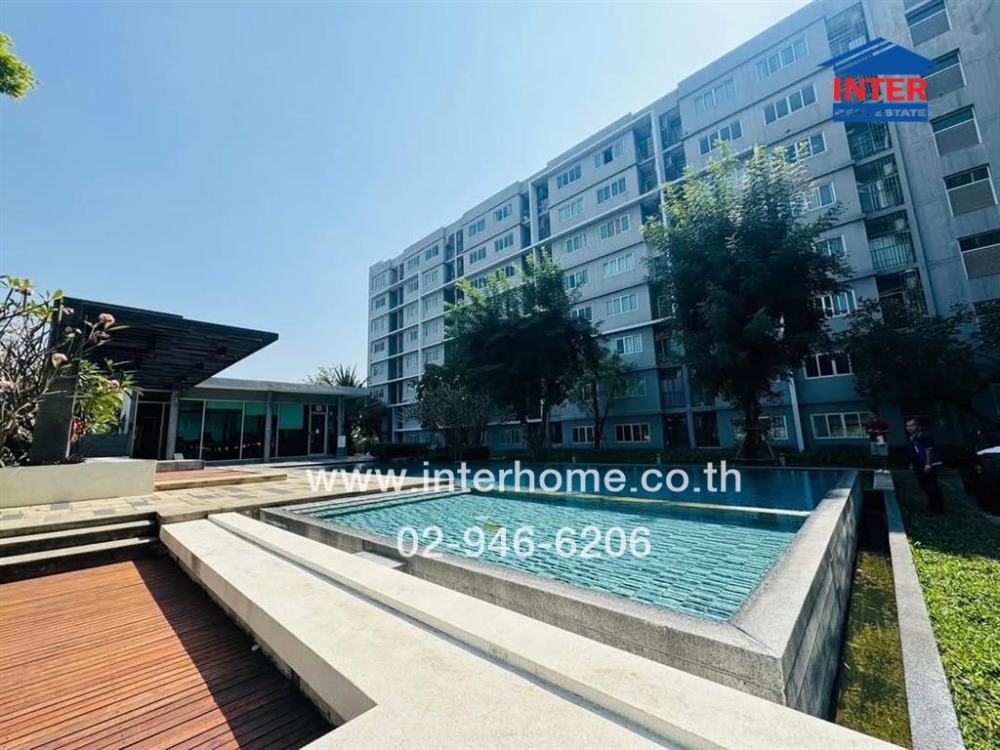 For SaleCondoNawamin, Ramindra : Condominium 30.28 sq.m. D Condo Ramintra, near Mai Lap BTS, on Ramintra main road, Bang Khen District, Bangkok