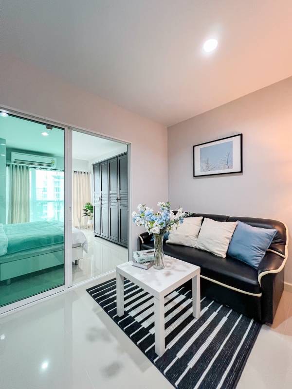 For RentCondoThaphra, Talat Phlu, Wutthakat : For rent: Metro Park Sathorn, spacious interior, decorated in a modern style, stylish and luxurious.