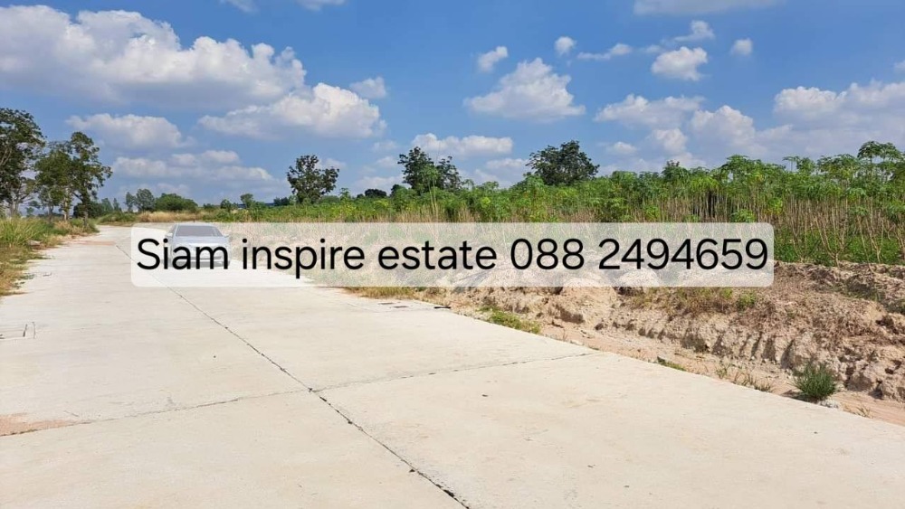 For SaleLandPattaya, Bangsaen, Chonburi : Land for sale, Sriracha, Chonburi - Area 47-2-80 rai - 300 meters of road frontage, yellow area, suitable for housing development projects