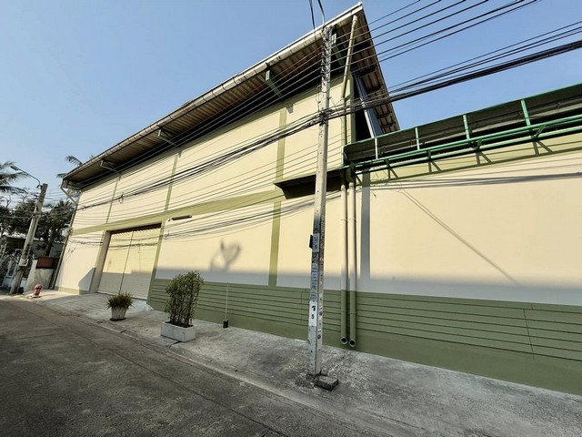 For RentWarehouseRathburana, Suksawat : RK593 Warehouse for rent, 962 square meters, Phutthabucha 42, Rama 2 Road, land area 235 square meters, 3-phase, 4-wire electricity, 200 A electric meter