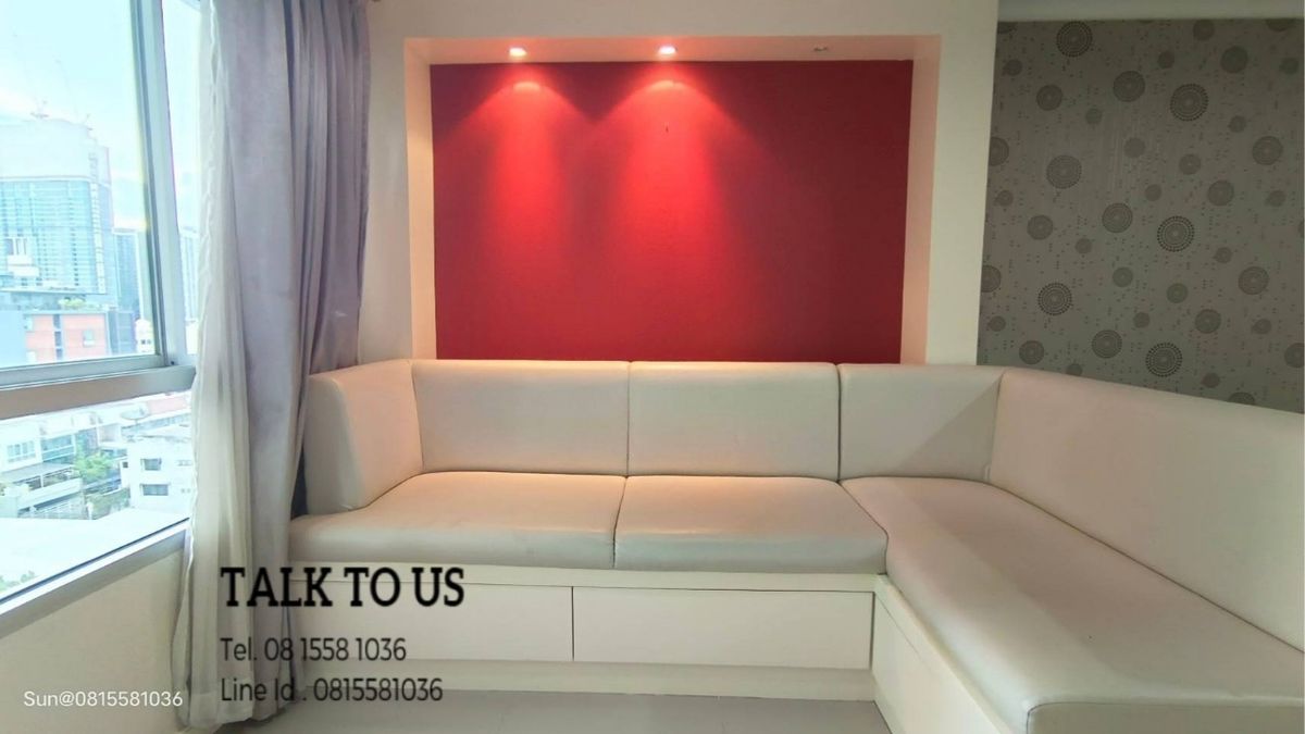 For RentCondoRama9, Petchburi, RCA : #For rent: Lumpini Place Condo, Rama 9-Ratchada, near MRT Rama 9 - 1 bedroom, 1 bathroom, 29th floor, size 34 sq m., fully furnished, price 14,000 baht.