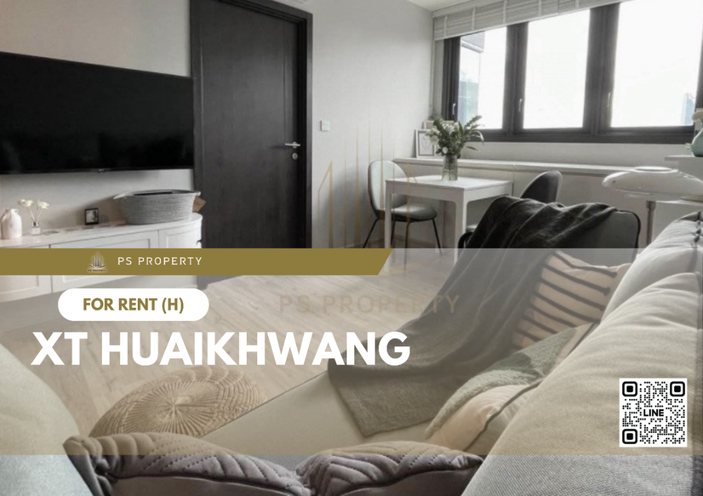 For RentCondoRatchadapisek, Huaikwang, Suttisan : For rent ✨ XT HUAIKHWANG ✨ Fully decorated room, complete furniture and electrical appliances, near MRT Huai Khwang.