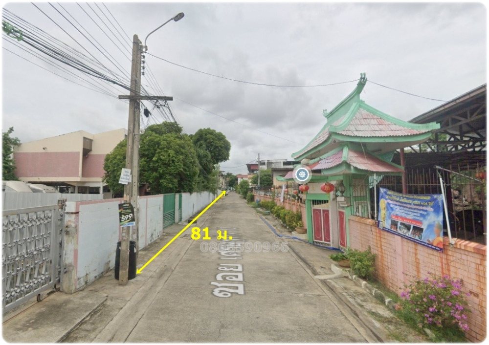 For SaleLandBang kae, Phetkasem : Beautiful rectangular land, 81 m wide, area 1 rai, Soi Setthakit 10, near Assumption, Big C