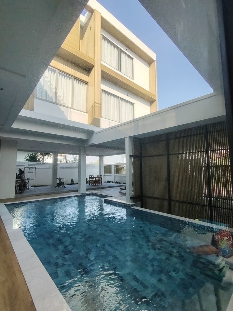 For SaleHousePhutthamonthon, Salaya : Newly built single house, only 3 months old, with Home elevator, swimming pool, near Paseo Park, Kanchanaphisek