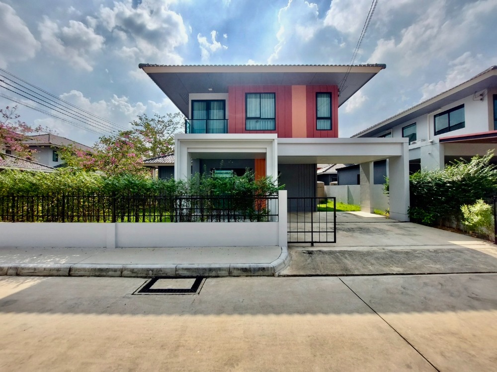 For SaleHouseNonthaburi, Bang Yai, Bangbuathong : Single house for sale, Anasiri Bangyai, 54.2 square wah, corner house, 4 bedrooms, 2 bathrooms, near Central Westgate