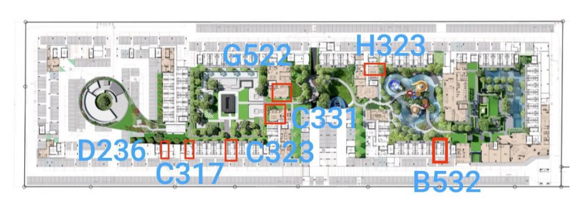 Sale DownCondoPathum Thani,Rangsit, Thammasat : Selling down payment Kavalon, pool view, garden, price before VIP round, all sizes available, small markup