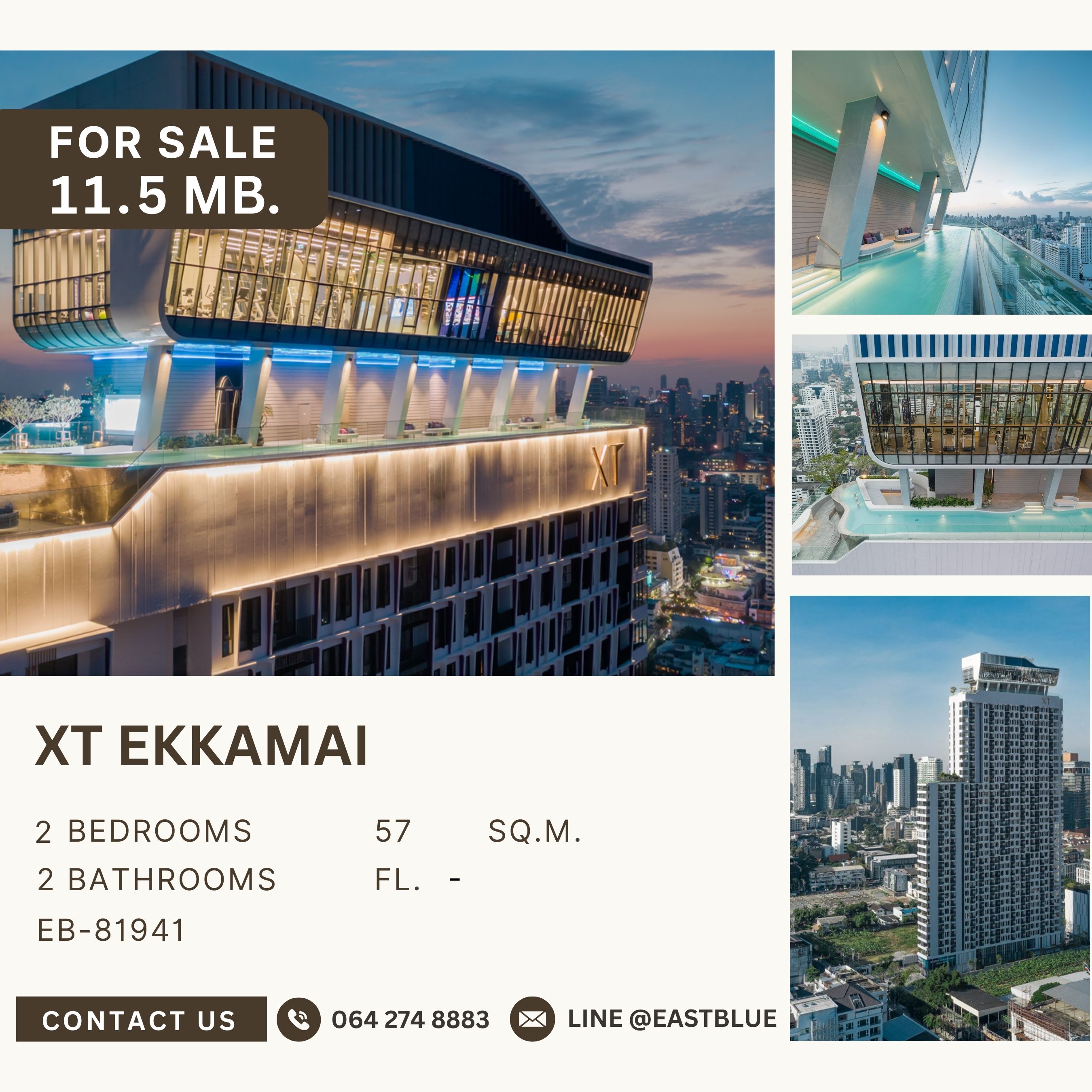 ขายคอนโดสุขุมวิท อโศก ทองหล่อ : XT Ekkamai ห้องสภาพใหม่ มากห้องกว้าง