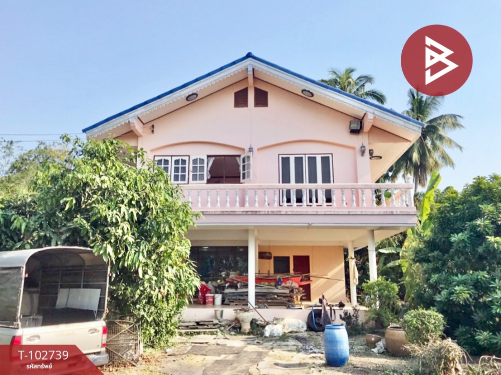 For SaleLandSamut Songkhram : Single house for sale with land area 4 rai 35 square wa, Bang Khan Taek, Samut Songkhram