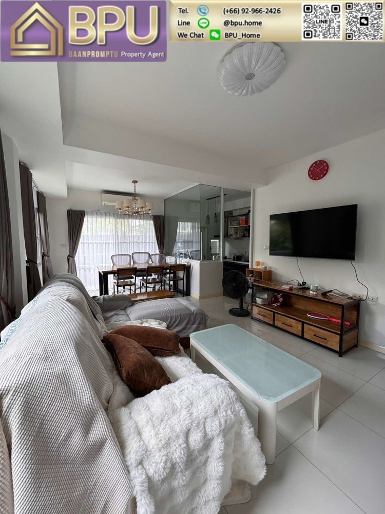 For RentTownhouseBangna, Bearing, Lasalle : ** 3 Bedrooms Townhome for Rent ** Indy Bangna-Ramkhamhaeng2 Near Mega Bangna