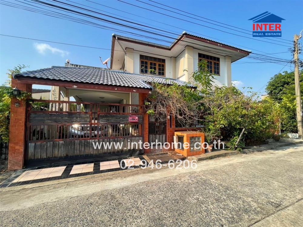 For SaleHouseChaengwatana, Muangthong : 2-storey detached house, 48 sq m, Krisdanakorn Village, Chaeng Watthana, Soi Inthanin 7, Chaeng Watthana Road, Ratchaphruek Road 13, Pak Kret, Nonthaburi