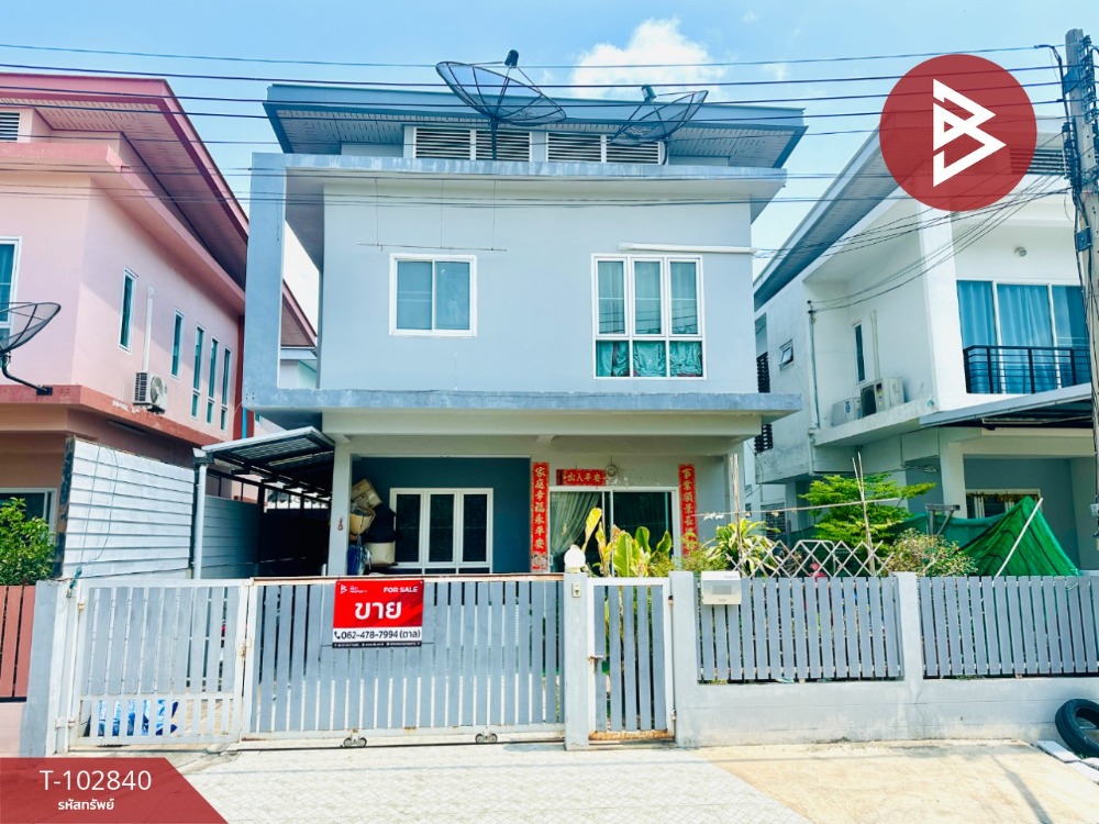 For SaleHouseMahachai Samut Sakhon : Single house for sale, Wisesuk Nakhon Village, Phase 2, Phanthai Norasing, Samut Sakhon