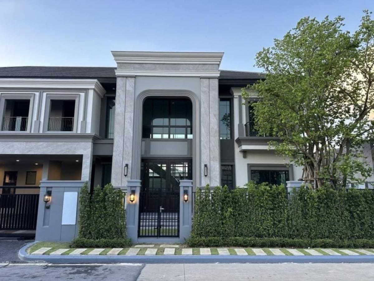 For RentHousePattanakan, Srinakarin : Luxury house for rent (Grand Bangkok Boulevard - Krungthep Kreetha Project ✅ 5 bedrooms, 6 bathrooms Forrent 450,000/month